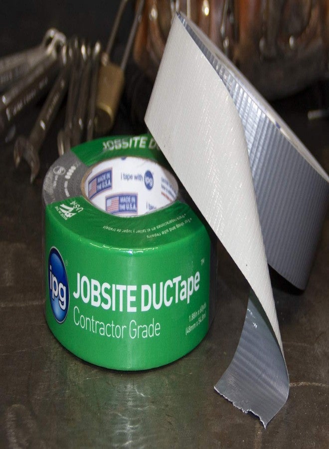 اي بس سي شريط لاصق IPG JobSite DUCTape، شريط لاصق من الدرجة الاحترافية، 1.88 بوصة × 60 ياردة، فضي (لفة واحدة) - Image 5