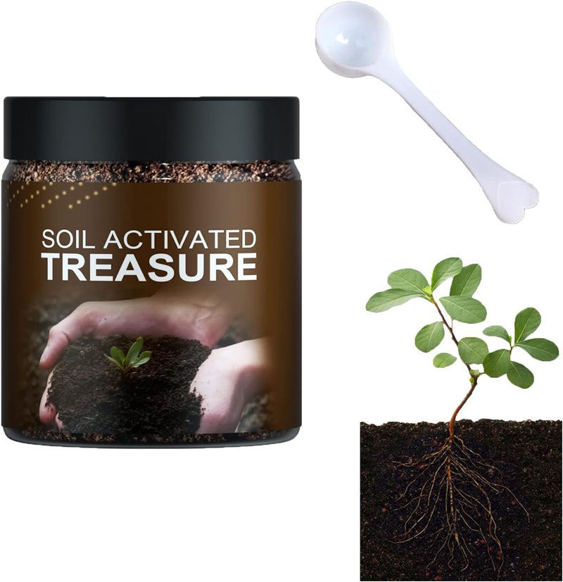 woobles Soil Activated Treasure-You Will Be Amazed! Indoor Plant Fertilizer, Soil Activated Treasure, Fertilizer for Plants Flower Lawn, Improve Plant Growth (100g,1Pcs) 100g 1Pcs - Image 1