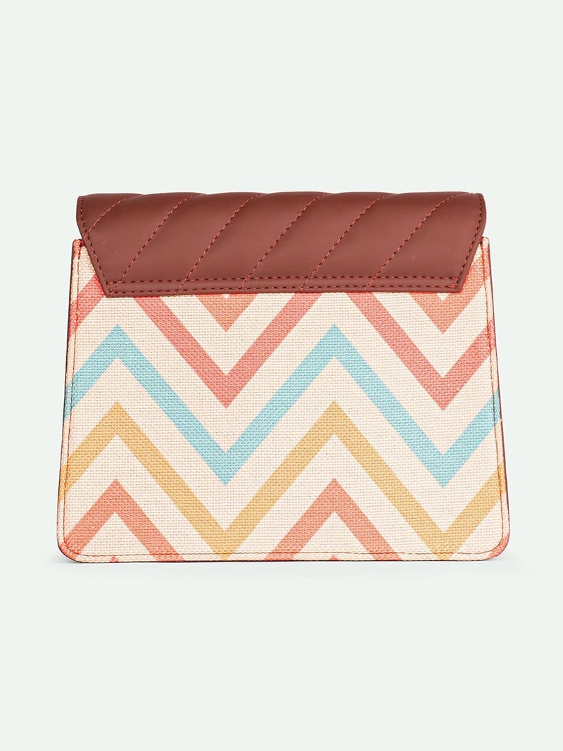 ZOUK حقيبة كتف بسحاب من الجلد النباتي للنساء والفتيات - Image 5