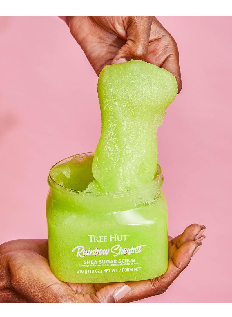 Tree Hut Tree Hut Rainbow Sherbet Shea Sugar Scrub | Exfoliating Body Scrub Removes Dead, Dry Skin for a Soft & Hydrated Feel | Nourishing Essential Body Care | 18 fl oz.  - Image 4