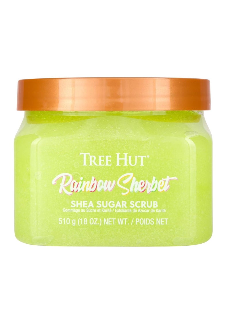 Tree Hut Tree Hut Rainbow Sherbet Shea Sugar Scrub | Exfoliating Body Scrub Removes Dead, Dry Skin for a Soft & Hydrated Feel | Nourishing Essential Body Care | 18 fl oz.  - Image 1