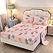 SDY SDY 4PCS Rainbow Bedding Sheet Set,Twin Size Cute Pink Unicorn Sheets Set Included 1 Deep Pocket Fitted Sheet+1 Top  - Image 2