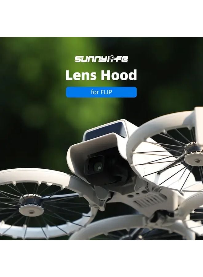Black Lens Hood Sunshade Protective Cover for DJI Flip Drone Camera Guard - Image 4