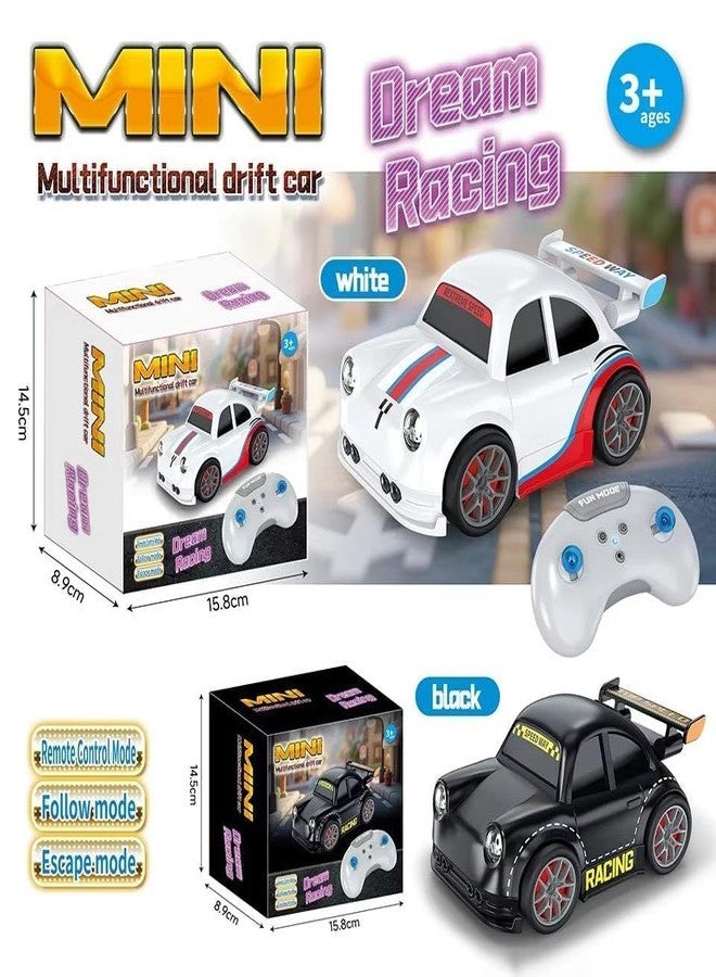 Babelly Music & LED Lights Toy Gift for Boys Girls Remote Control Intelligent Sensor Drift Car for Kids - 4 Wheel Drive Mini RC Drifting Car with Follow Me, Escape Mode - Image 3