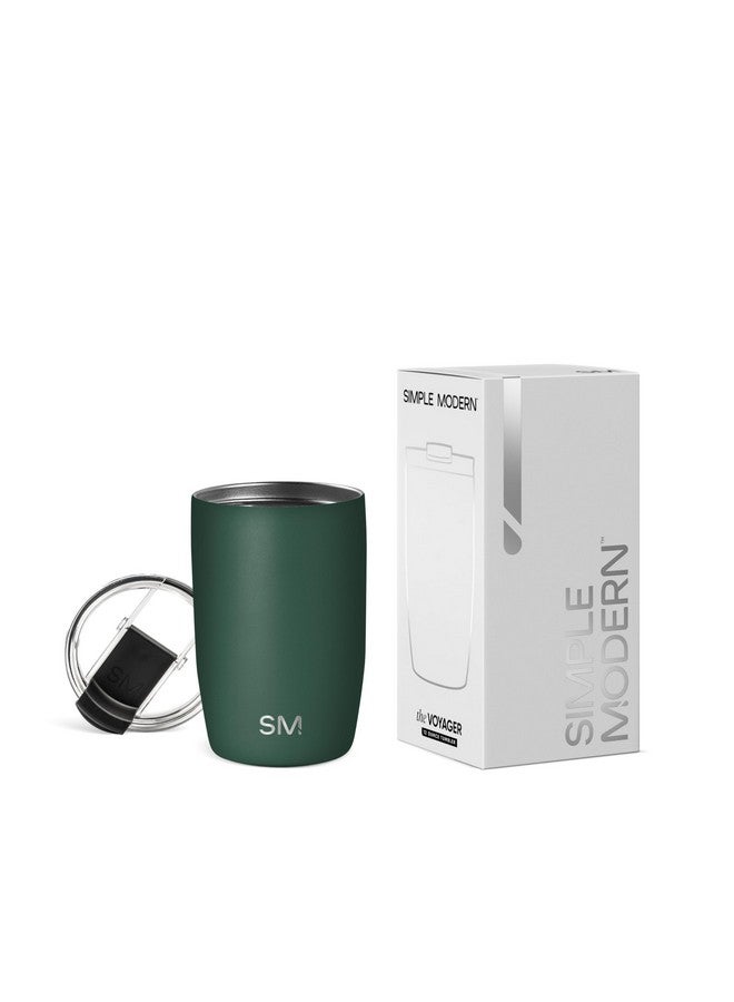 Simple Modern Simple Modern Travel Coffee Mug Tumbler with Flip Lid | Reusable Insulated Stainless Steel Cold Brew Iced Coffee Cup Thermos | Gifts for Women Men Him Her | Voyager Collection | 12oz | Forest - Image 1