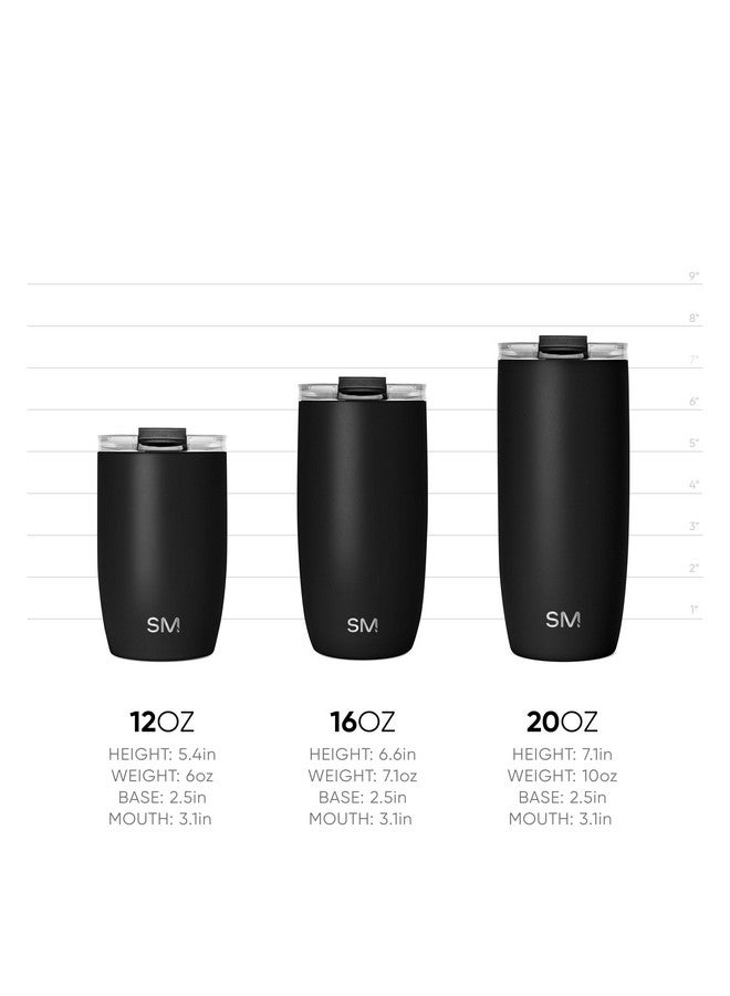 Simple Modern Simple Modern Travel Coffee Mug Tumbler with Flip Lid | Reusable Insulated Stainless Steel Cold Brew Iced Coffee Cup Thermos | Gifts for Women Men Him Her | Voyager Collection | 12oz | Forest - Image 3