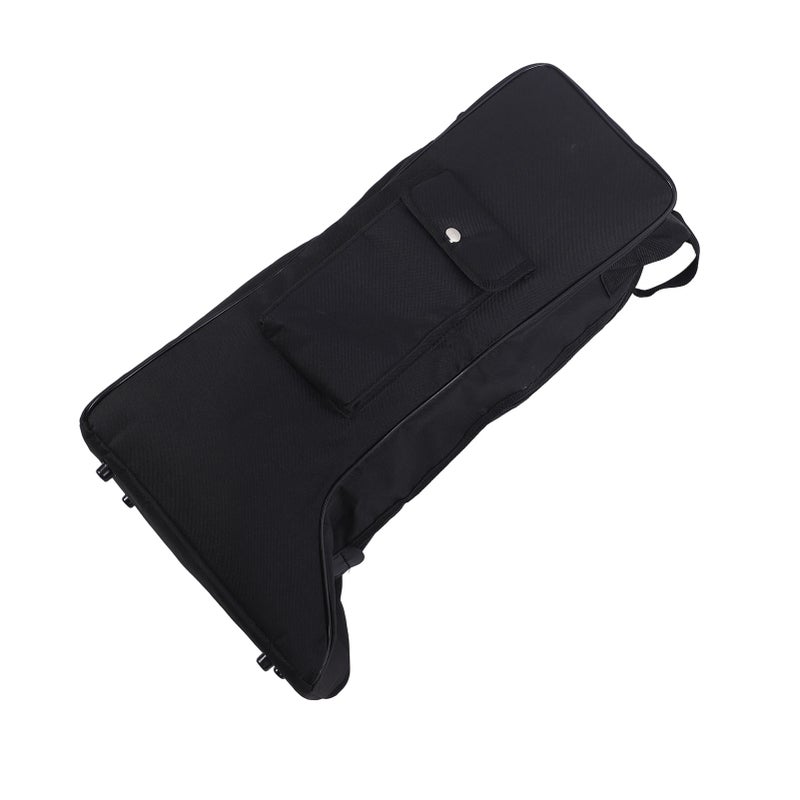 Boot Bag with Handle Oxford Cloth and Leather Black Waterproof Portable Boots Storage Bag for Cowboy Boots Snow Boots - Image 4