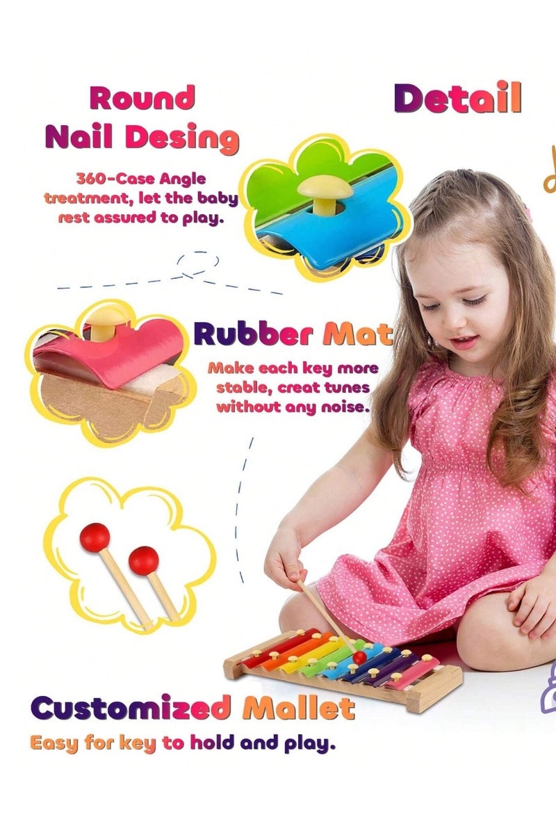Kids toy | Musical toy | Educational toys | Sensory development | Quiet play toys | Kids xylophone | Fun learning toy | Focus development | Gift for kids | Musical educational toy - Image 5