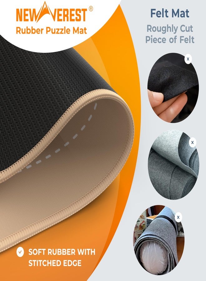 Newverest The Original Newverest Jigsaw Puzzle Mat Roll Up, Rose Gold, 39.4” x 23.6” Portable Keeper Up to 1000 Pieces with Non-Slip Rubber Bottom & Smooth Top + 3 Puzzle Sorting Trays & Travel Storage Bag - Image 4