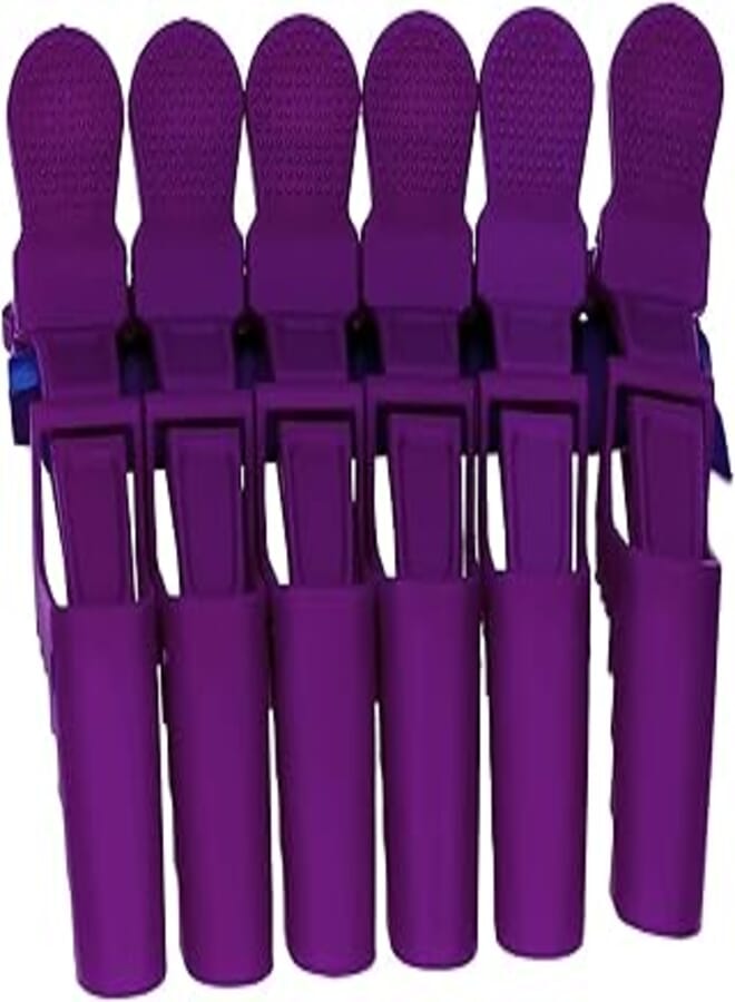 Staright Staright 6Pcs Croc Hair Sectioning Grip Clips Hairdressing Cutting Clamps Plastic Salon Styling Hair Grip Clips