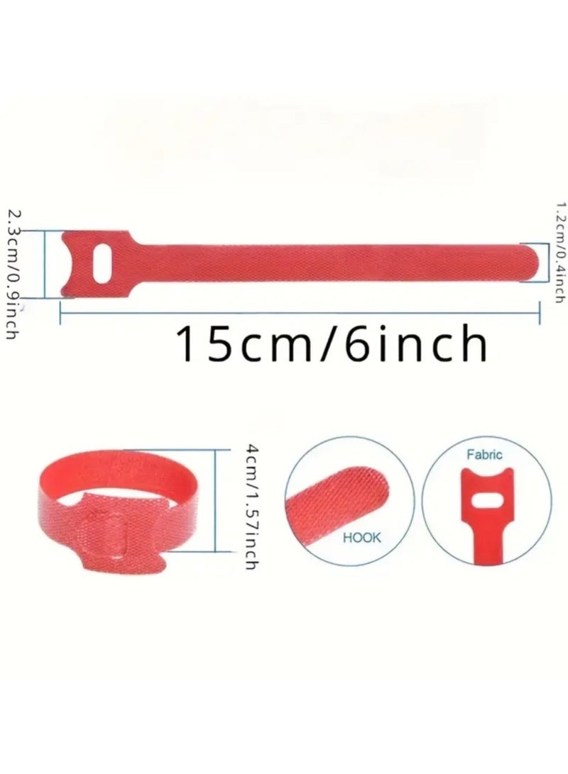 كلين ويف 20 حزام كابل نايلون قابل لإعادة الاستخدام – مثبتات خطاف وحلقة متعددة الألوان لإدارة الأسلاك، وأغلفة ربط متينة ذاتية اللصق للمكتب والمنزل والإلكترونيات - Image 3