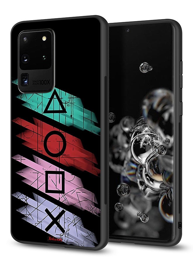 Tolwak Samsung Galaxy S20 Ultra Protective Case Cover Squid Game Icons - Image 1