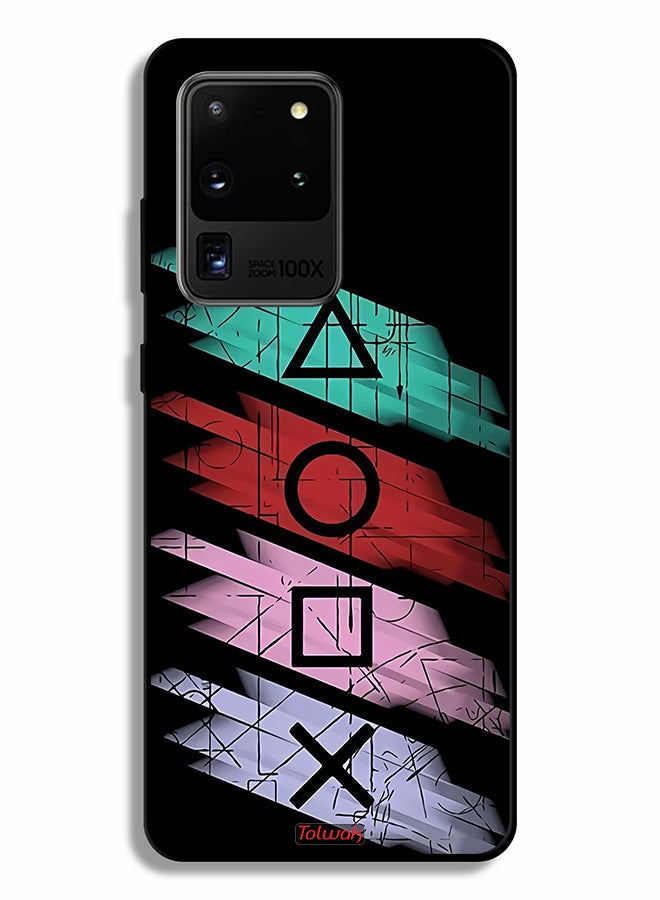 Tolwak Samsung Galaxy S20 Ultra Protective Case Cover Squid Game Icons - Image 2