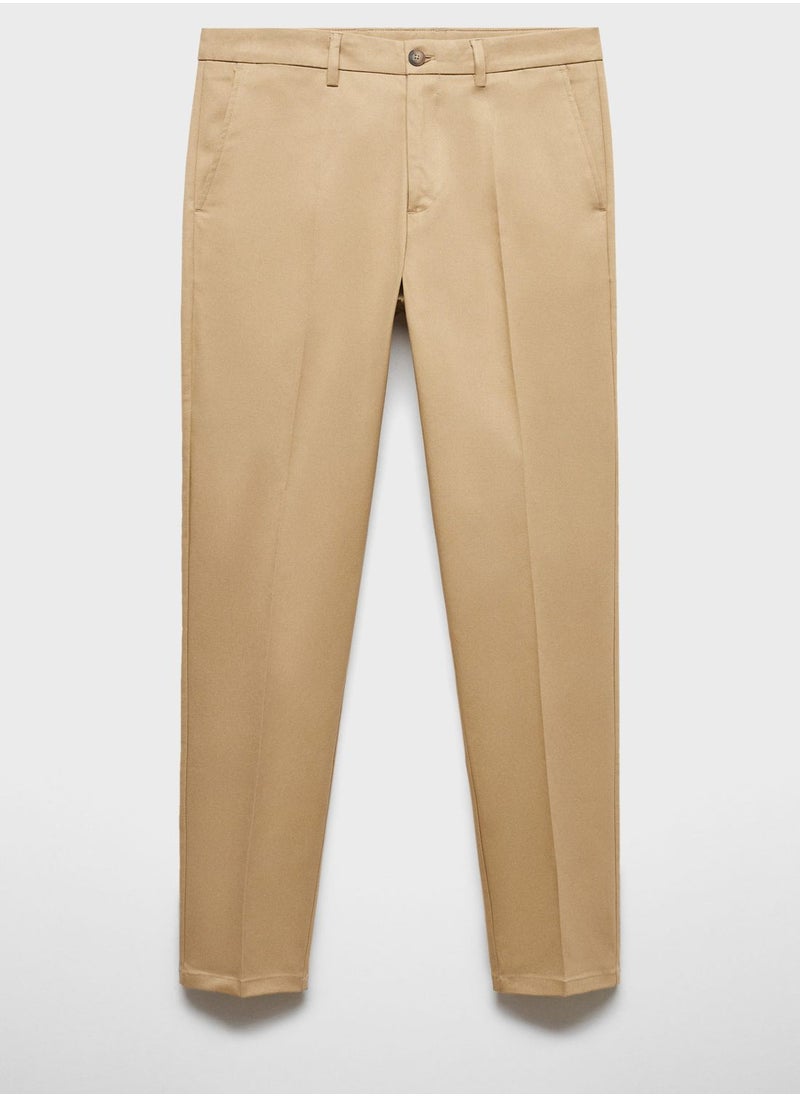 Mango Man Slim Fit Pleated Trousers  - Image 5