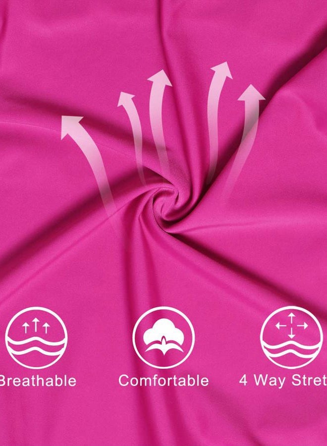 Speerise Girls Unitards Gymnastics Long Sleeves Full Body Toddler Ballet Leotards for Kids Costumes, Hot Pink, XL - Image 3