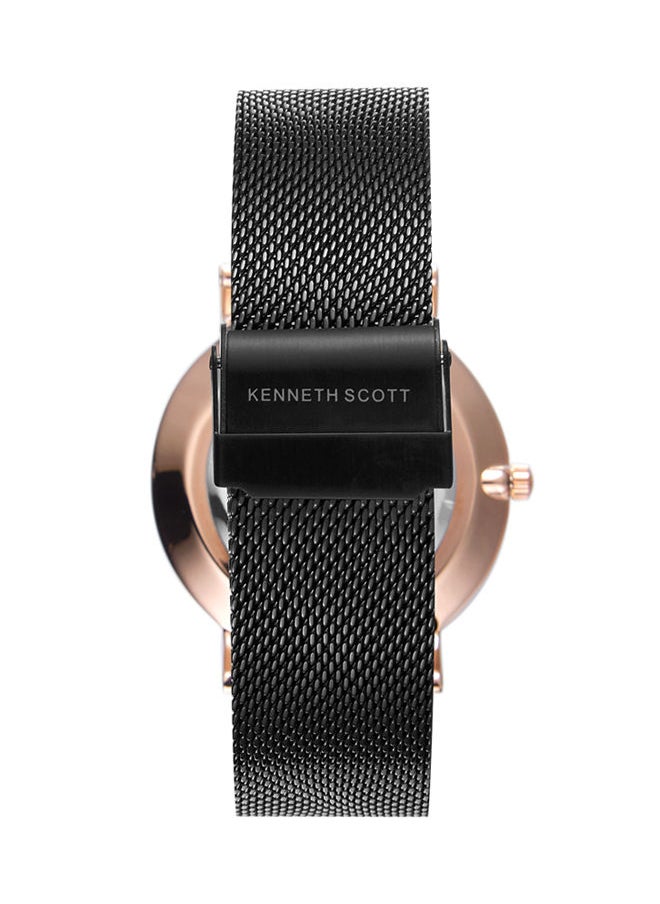 KENNETH SCOTT Stainless Steel Analog Wrist Watch K22013-KMBB  - Image 3