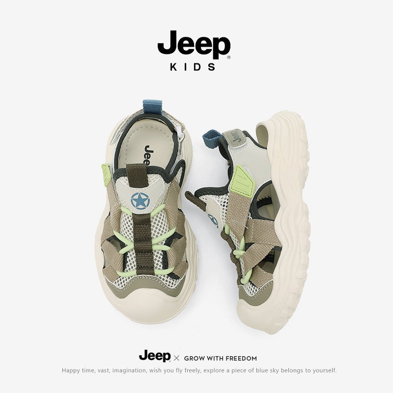 Jeep Kidsren'S Sandals 2025 Boys' Non-Slip Beach Shoes Girls' Breathable Sports Shoes River Tracing Shoes - Image 3