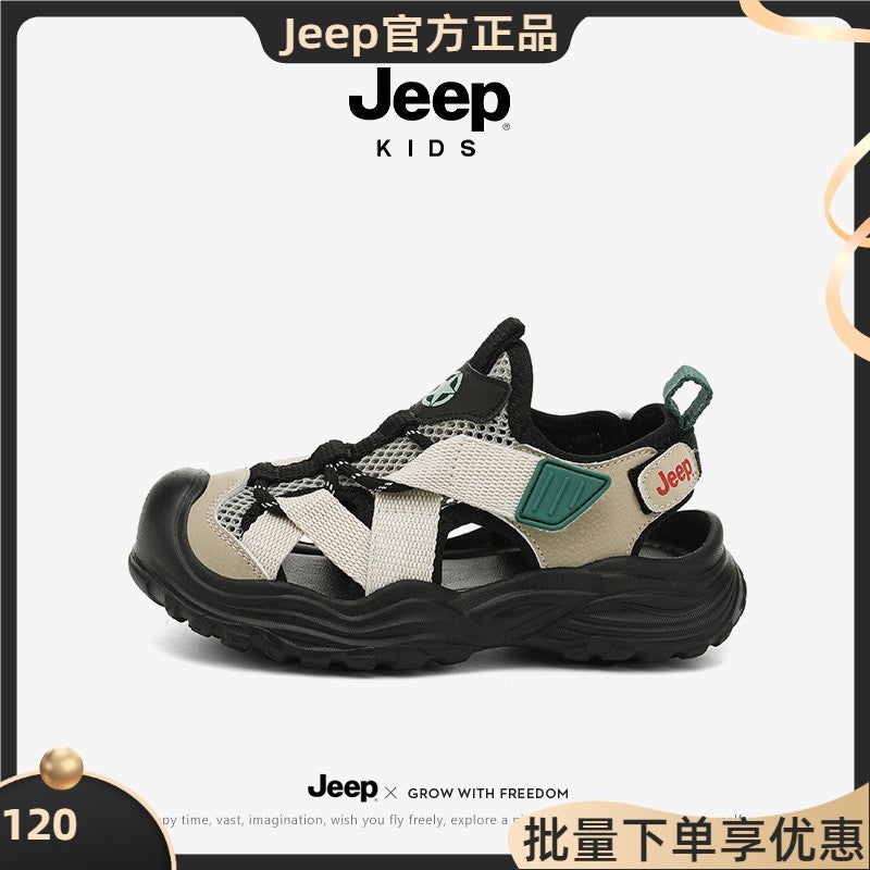 Jeep Kidsren'S Sandals 2025 Boys' Non-Slip Beach Shoes Girls' Breathable Sports Shoes River Tracing Shoes - Image 2