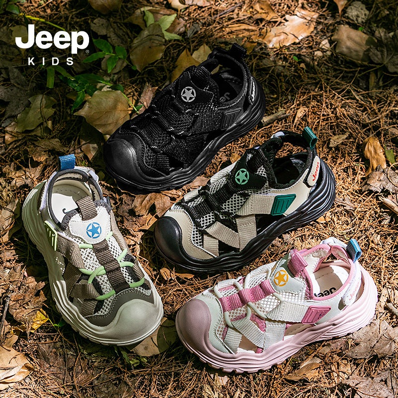 Jeep Kidsren'S Sandals 2025 Boys' Non-Slip Beach Shoes Girls' Breathable Sports Shoes River Tracing Shoes - Image 5