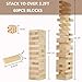 Aivalas Medium Tumble Tower 60PCS Wooden Block Stacking Yard Games with Carrying Bag Indoor Outdoor Game for Kids and Adults Party Games for Backyard Lawn Beach Camping Over 32 Ft - Image 4