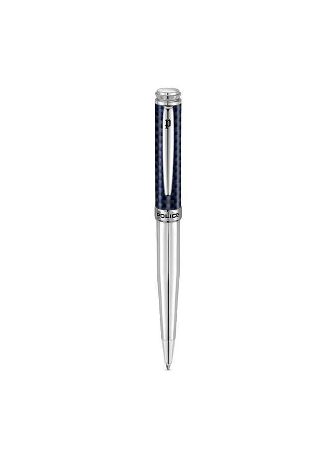 بوليس Silver Blue Ballpoint Pen Elegant Design