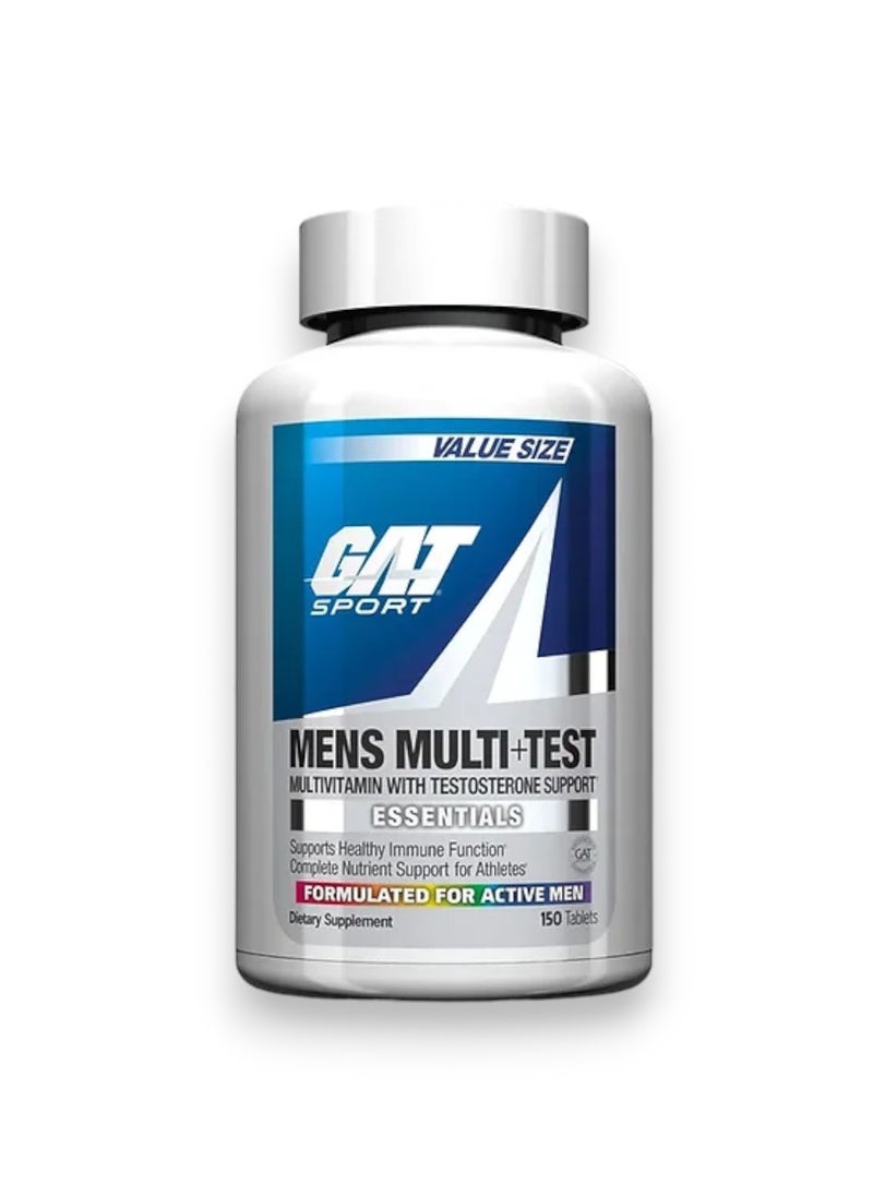 GAT SPORT Mens Multi + Test, 150 Tablets 