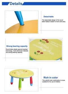 JSAITOYS Children Colorful Plastic Table Training And Guidance Children's Furniture Desk  - Image 4