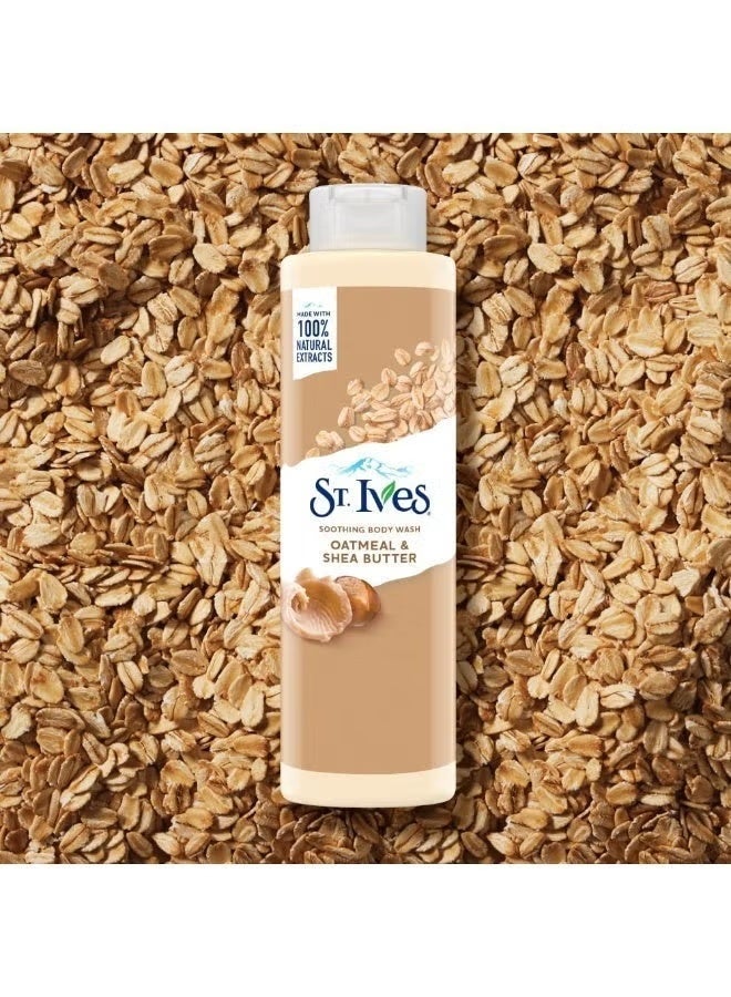St. lves St. Ives Soothing Oatmeal & Shea Butter Body Wash – 450ml - Image 2