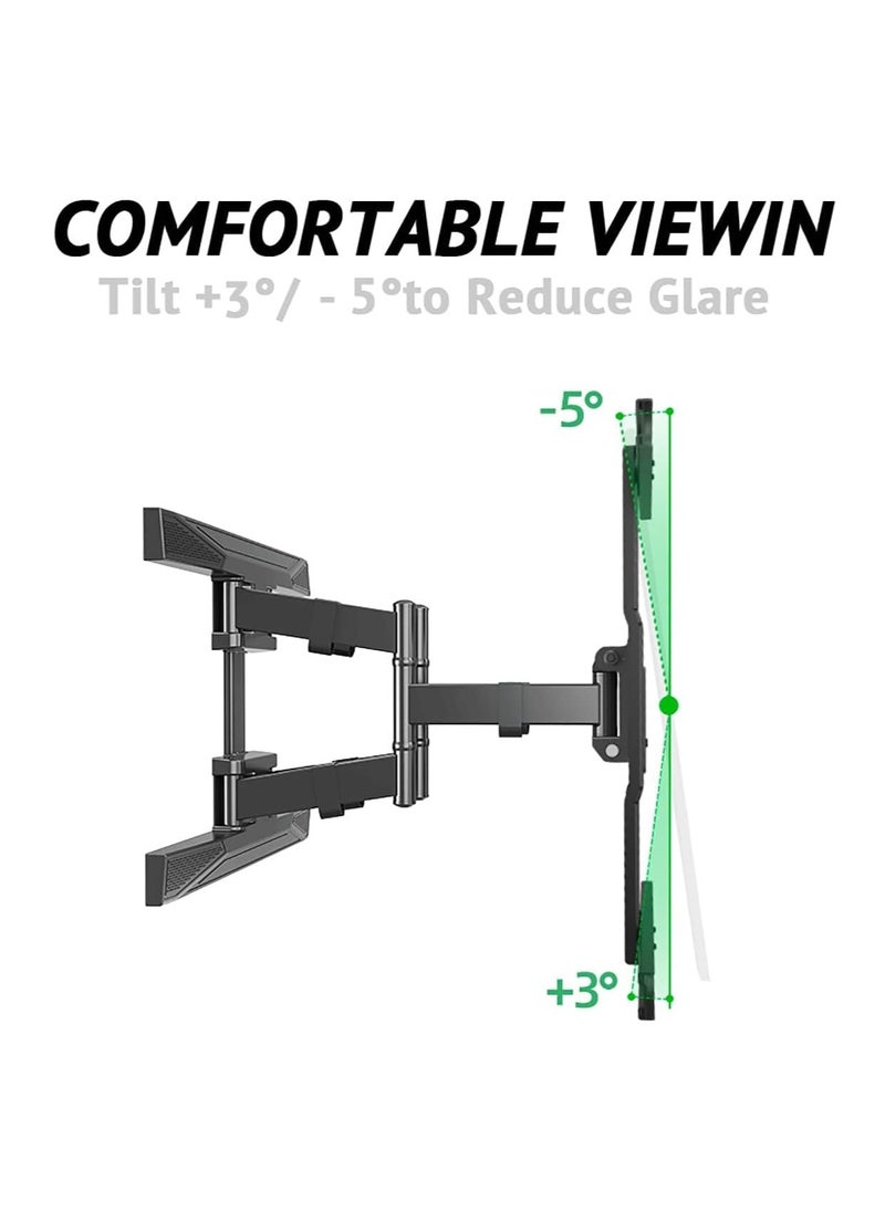 Generic - NB4 4Bio TV Wall Mount Full Motion TV Stand for 45-75 Inch TV with Swivel Joint Extend with Tilt Arm, Holds 100lbs and Max VESA 600x400mm - Image 1