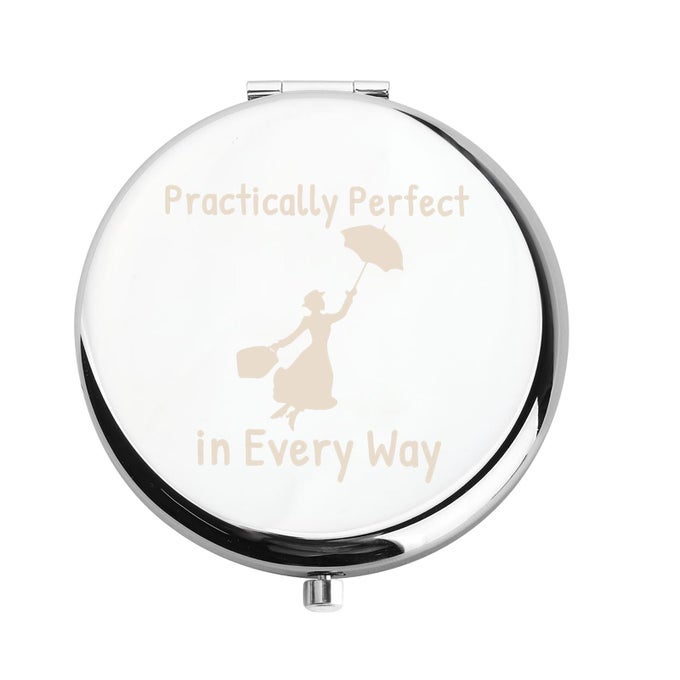 MOVIE QUOTE MAKEUP MIRROR PRACTICALLY PERFECT IN EVERY WAY MIRROR FANTASY INSPIRED GIFTS FOR MOVIE FANS