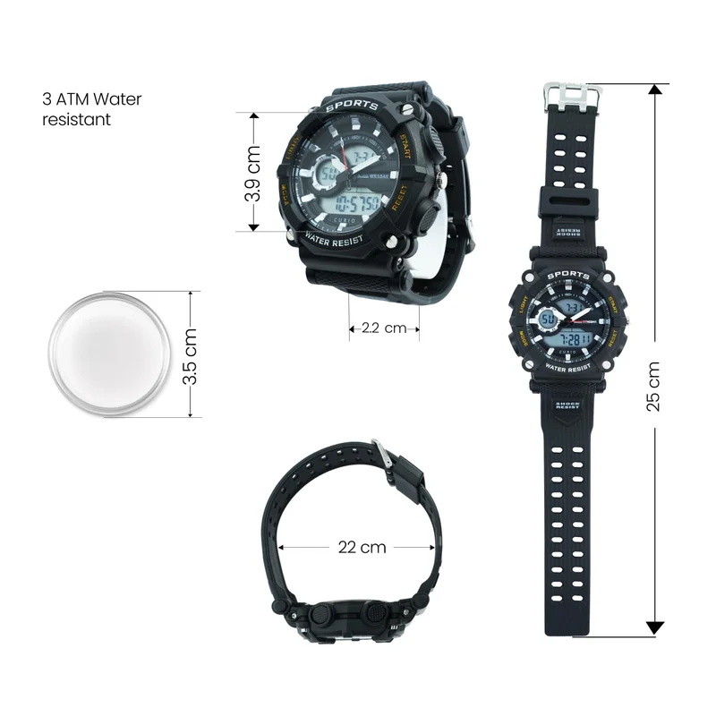 Curio  Kids's Plastic Analog Digital Watch CU-2107GAD-1 - 48 mm  | Best Price UAE