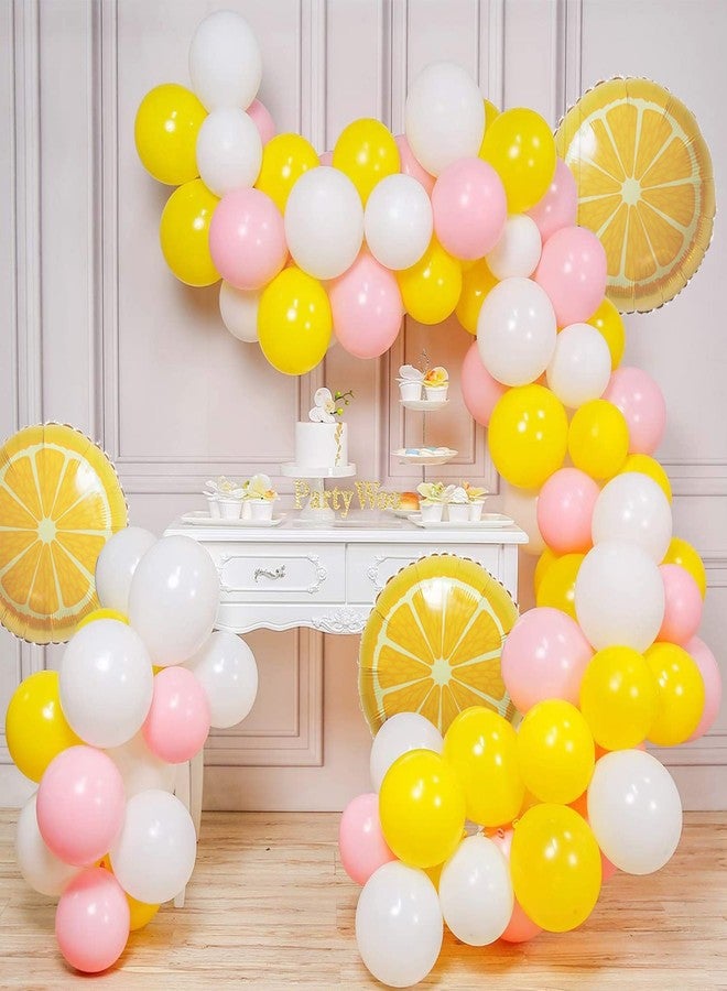 kozee Pastel Yellow Balloon Garland Kit 127Pcs Lemon balloon arch For baby shower Lemonade party main squeeze bridal shower decorations - Image 2