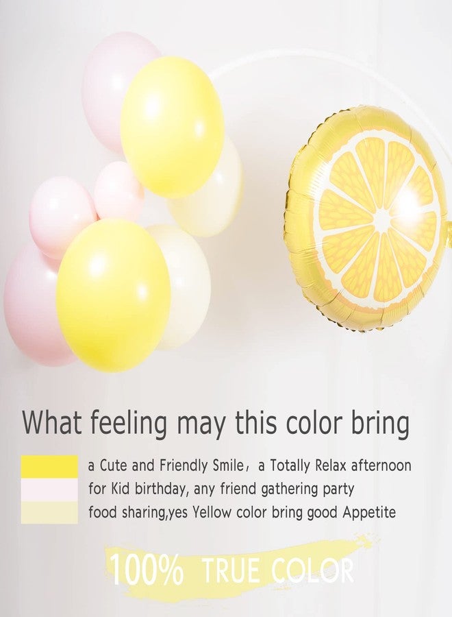 kozee Pastel Yellow Balloon Garland Kit 127Pcs Lemon balloon arch For baby shower Lemonade party main squeeze bridal shower decorations - Image 5