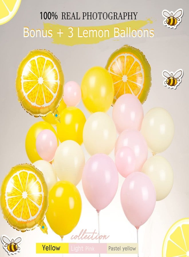 kozee Pastel Yellow Balloon Garland Kit 127Pcs Lemon balloon arch For baby shower Lemonade party main squeeze bridal shower decorations - Image 4