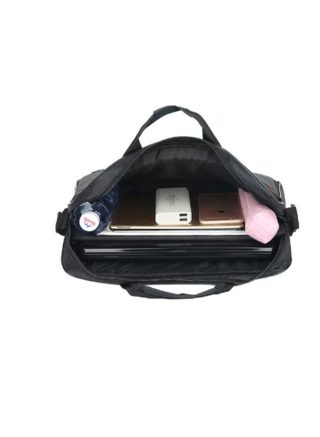 Terabyte Laptop Bag with Multi Compartment 15.6" Travel Briefcase with Organizer Expandable Large Hybrid Shoulder Bag Water Resistant Dustproof Business Messenger Briefcase Black - Image 2