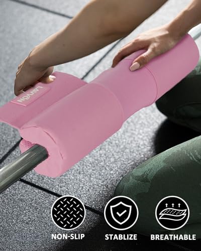LAVVON Barbell Squat Pad Nylon Padding AntiSlip- Thick Foam Barbell Pad for Squats Cushion, Lunges&Bar Padding for Hip Thrusts - Standard Weight Bar Pad - Provides Cushion to Neck Shoulders Training - Image 2