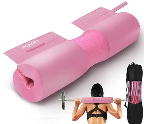 LAVVON Barbell Squat Pad Nylon Padding AntiSlip- Thick Foam Barbell Pad for Squats Cushion, Lunges&Bar Padding for Hip Thrusts - Standard Weight Bar Pad - Provides Cushion to Neck Shoulders Training - Image 1