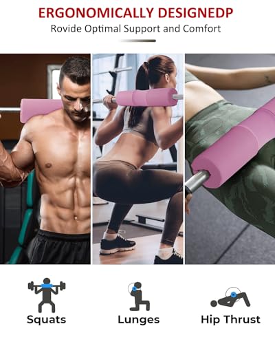 LAVVON Barbell Squat Pad Nylon Padding AntiSlip- Thick Foam Barbell Pad for Squats Cushion, Lunges&Bar Padding for Hip Thrusts - Standard Weight Bar Pad - Provides Cushion to Neck Shoulders Training - Image 5