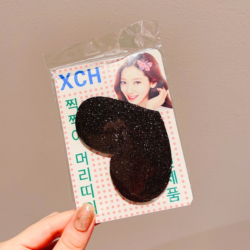 Generic Korean Style Bangs Paste Magic Sticker Large Black Love Bangs