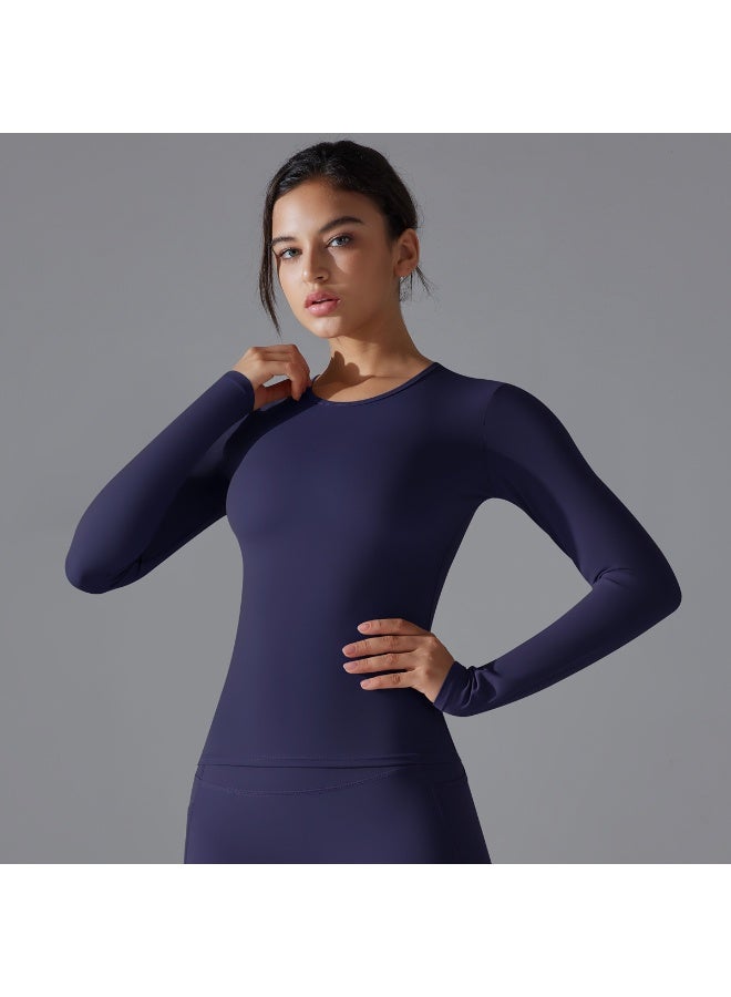 Yoga Shirts For Women Long Sleeve Winter Fitness Running Gym Clothes Workout Dry Fit Breathable High Elastic Sports Top - Image 5
