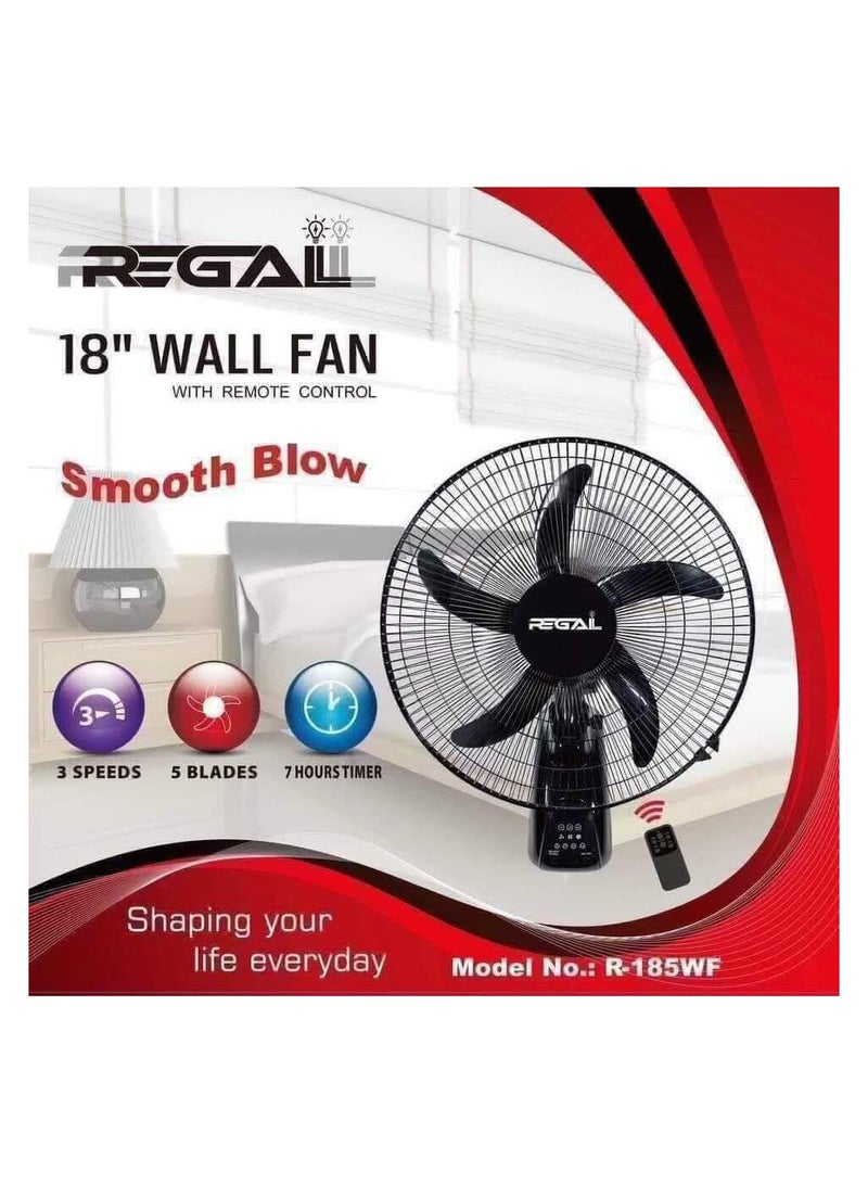 Regal 18" WALL FAN  REMOTE CONTROL 2 SET 