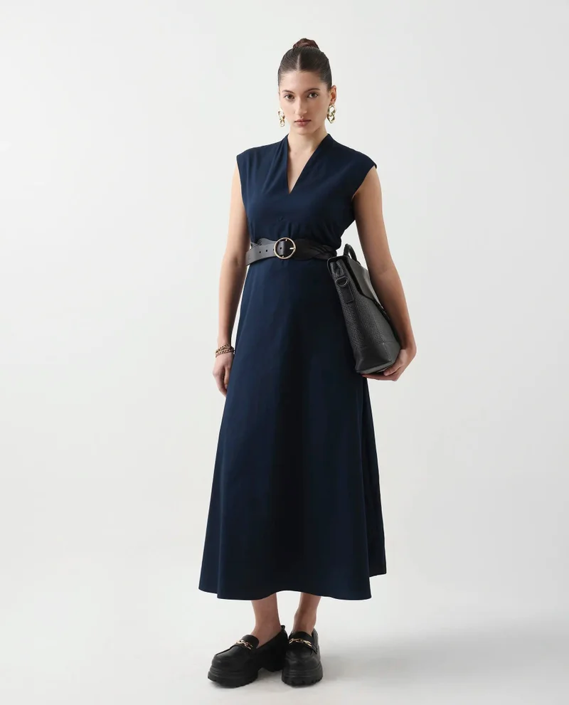 ريريزم Women's V-Neck Maxi Dress