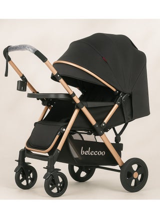 High-quality single baby stroller ( black ) 511