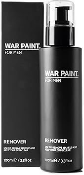 War Paint For Men Professional Makeup Remover Face Cleanser for Removing Makeup Excess Oils Suitable for All Skin Types Vegan Friendly CrueltyFree Liquid Makeup Product For Men 100ml - Image 1