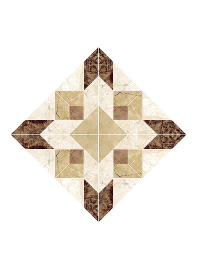 NIBEMINENT 20-Piece Waterproof Self Adhesive 3D Ceramic Tile Stickers 04 Multicolour 8x8x2centimeter