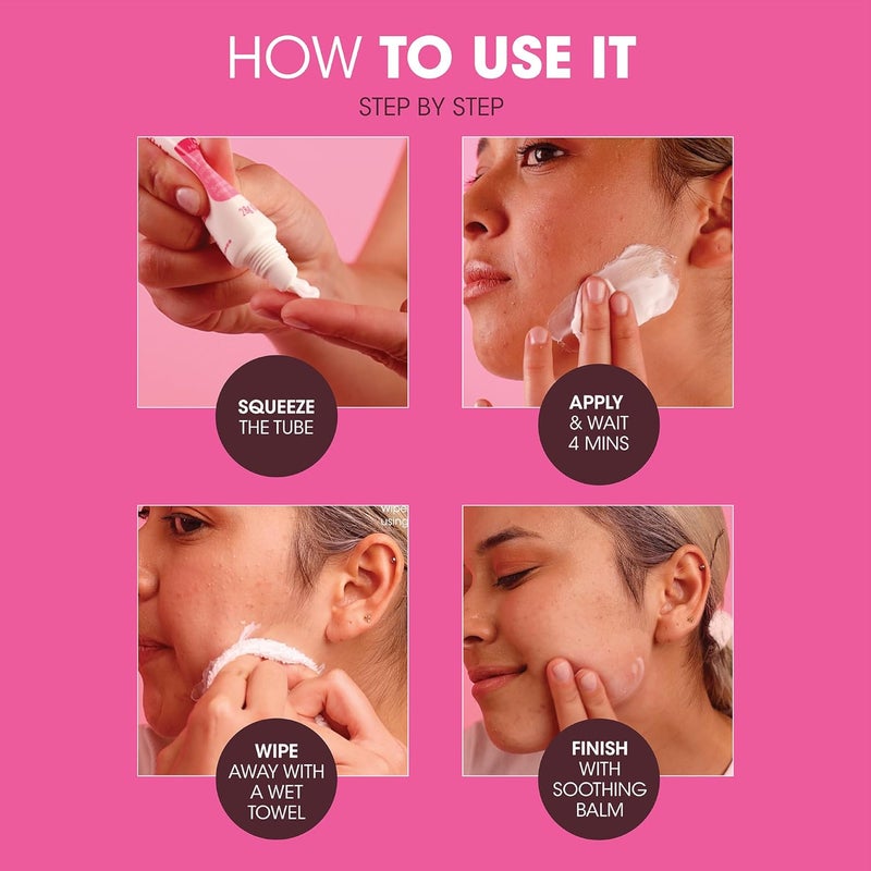 Nad's كريم نادز لإزالة شعر الوجه وبلسم مهدئ لجميع أنواع البشرة 28 جرام قد يختلف التعبئة - Image 3