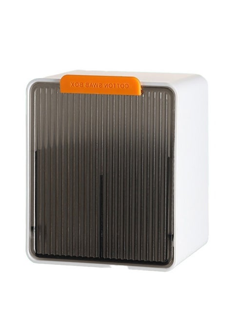 Compact Wall-Mounted Storage Box, Versatile Cotton Swab Box，Easy to Install, Ideal for Bathrooms and Small Spaces