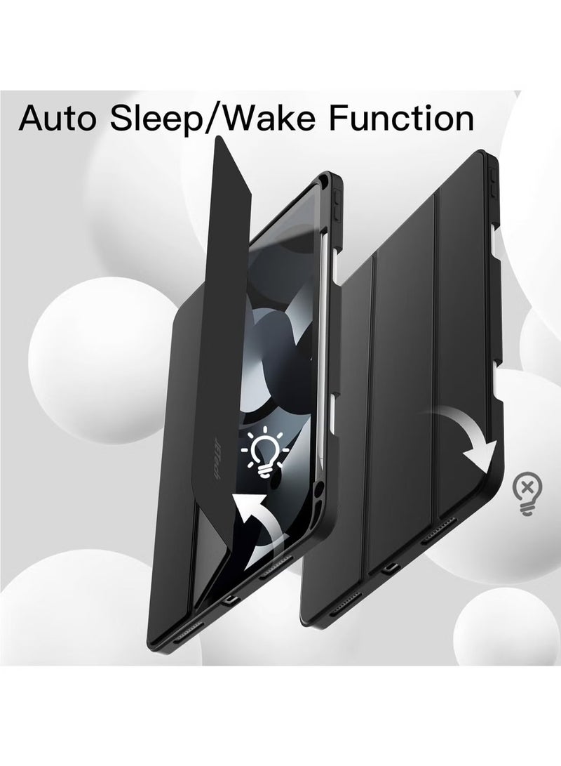 TIGER iPad Air 11-inch M2 2024 6th Generation Case with Pencil Holder, Silicone Magnetic Cover, Slim Tablet Protection for iPad Air 11-inch M2 6th Generation - Image 5