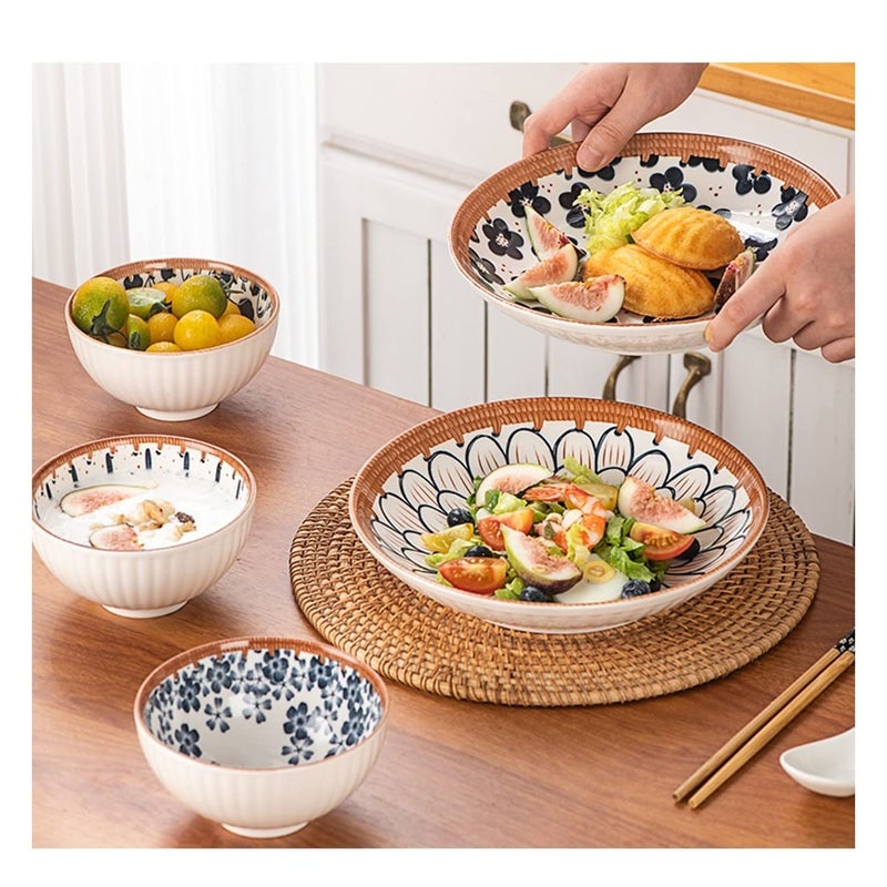 HEXONIQ® Ceramic Colorful Cereal, Dessert, Soup Bowl - 300 Ml with Gift Box, Multicolor, Set of 14 (4B,2P,2C,2S) - Image 4