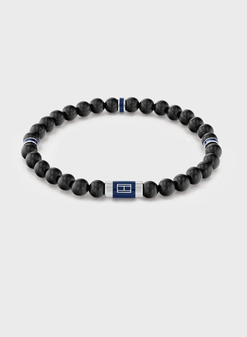 TOMMY HILFIGER Wood Beaded Bracelet - Image 1